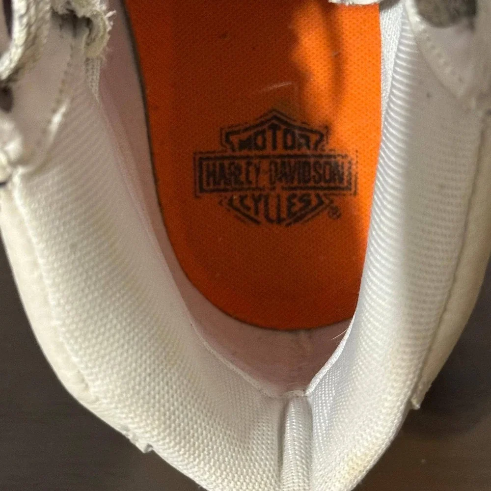 Harley-Davidson  Men's Bateman Waterproof Riding Shoes Cream Leather 8.5M D93630